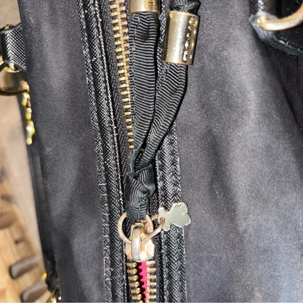 TOUS Brunock Chain Black Satchel Bag